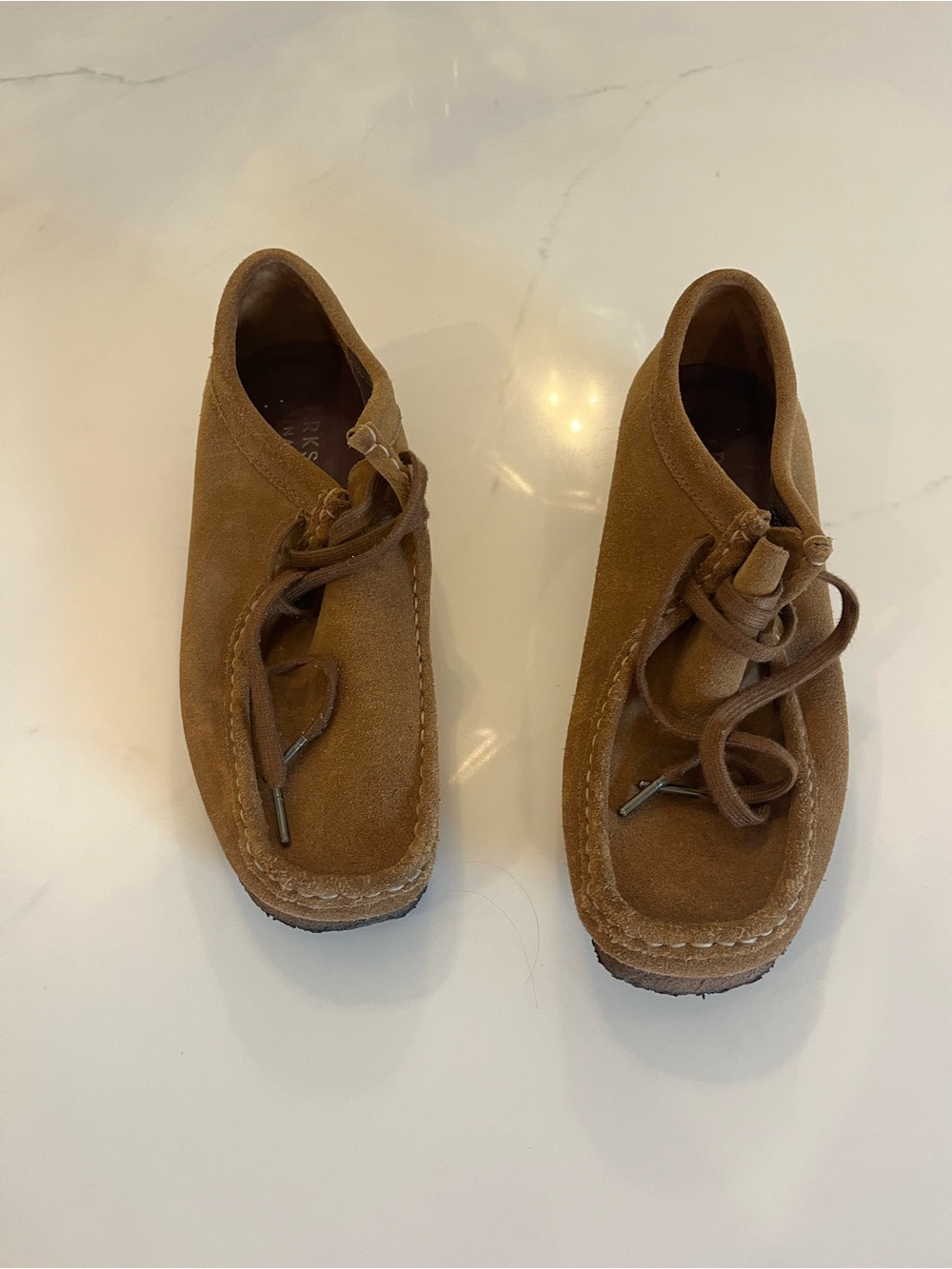 Men’s Clark’s Suede Lace-Up Shoe in Brown - May have worn 3 times - size 9.5